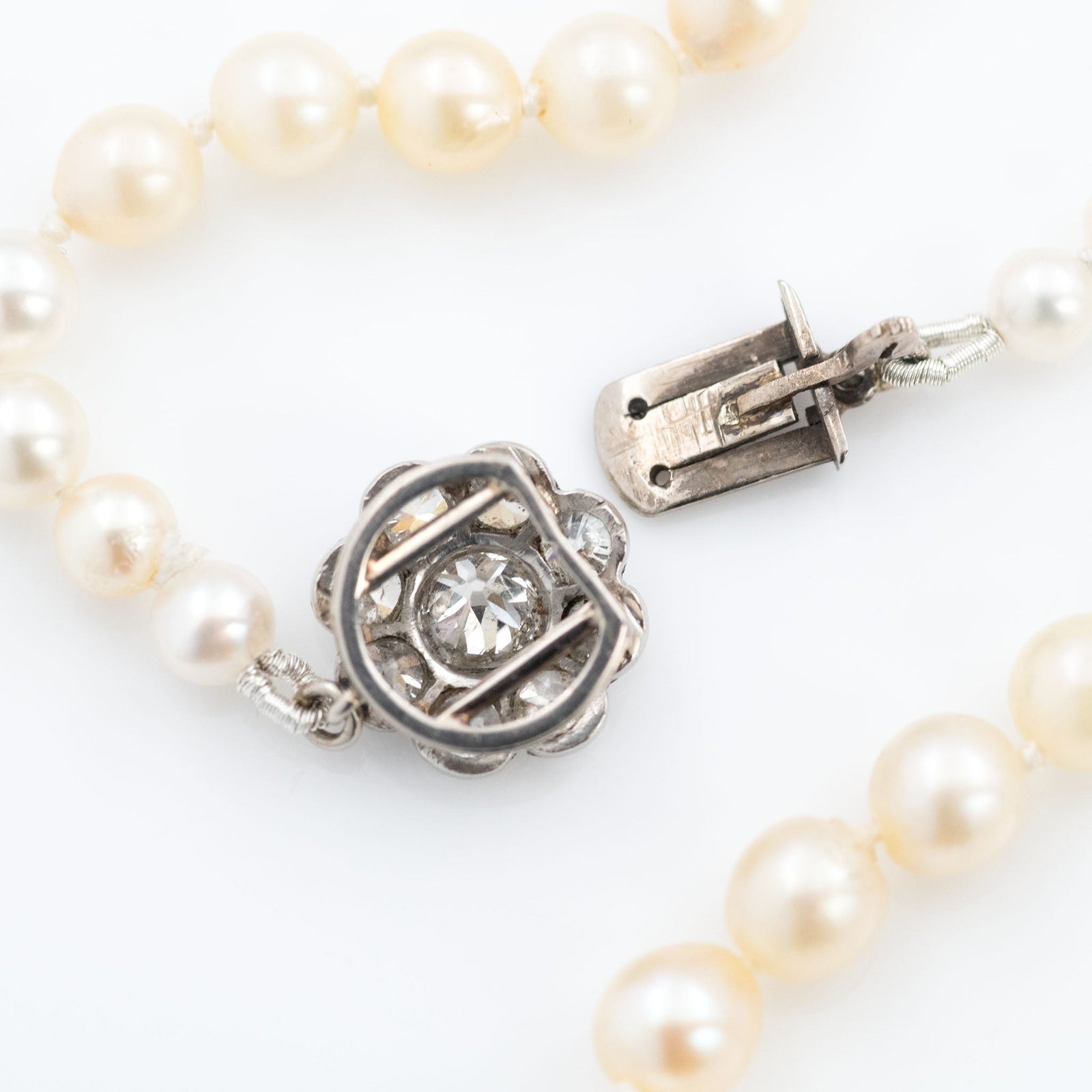 Edwardian Cultured Pearl Single Strand Necklace