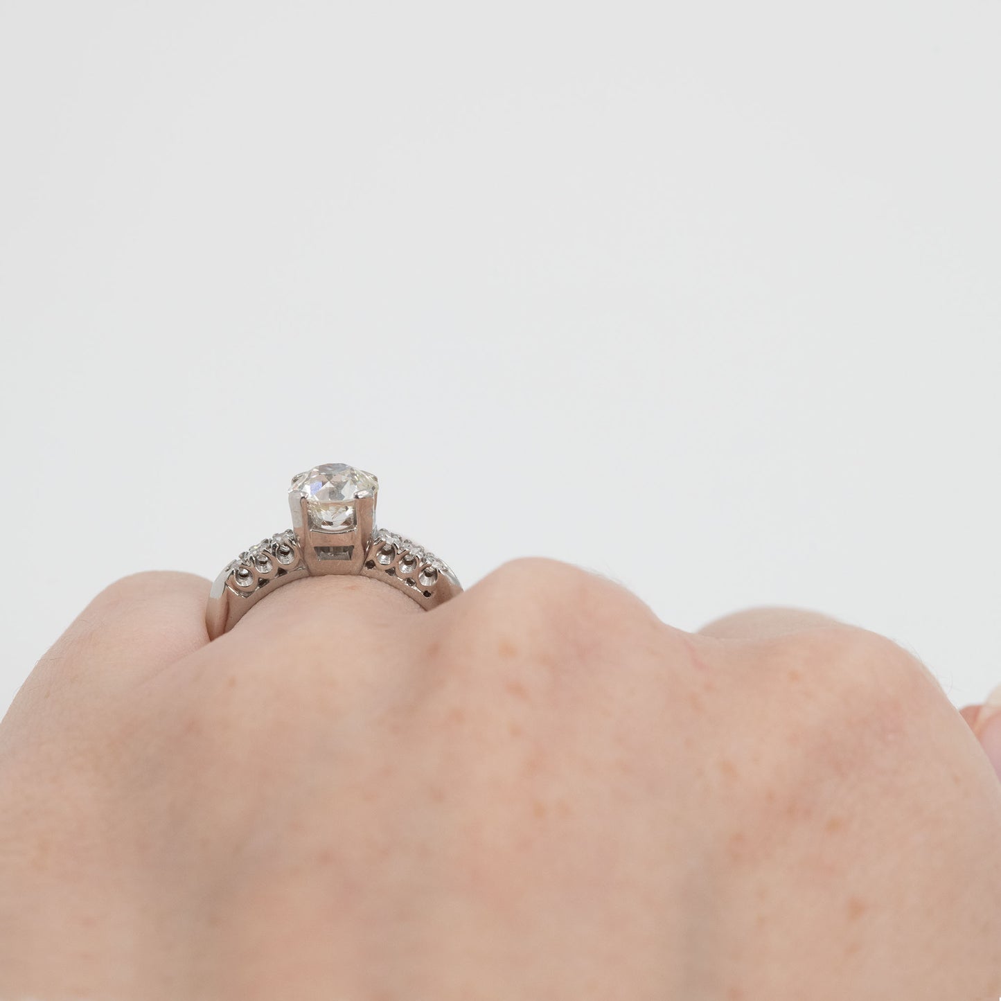 Art Deco Platinum 1.25 Carat Diamond Solitaire Ring - Friar House