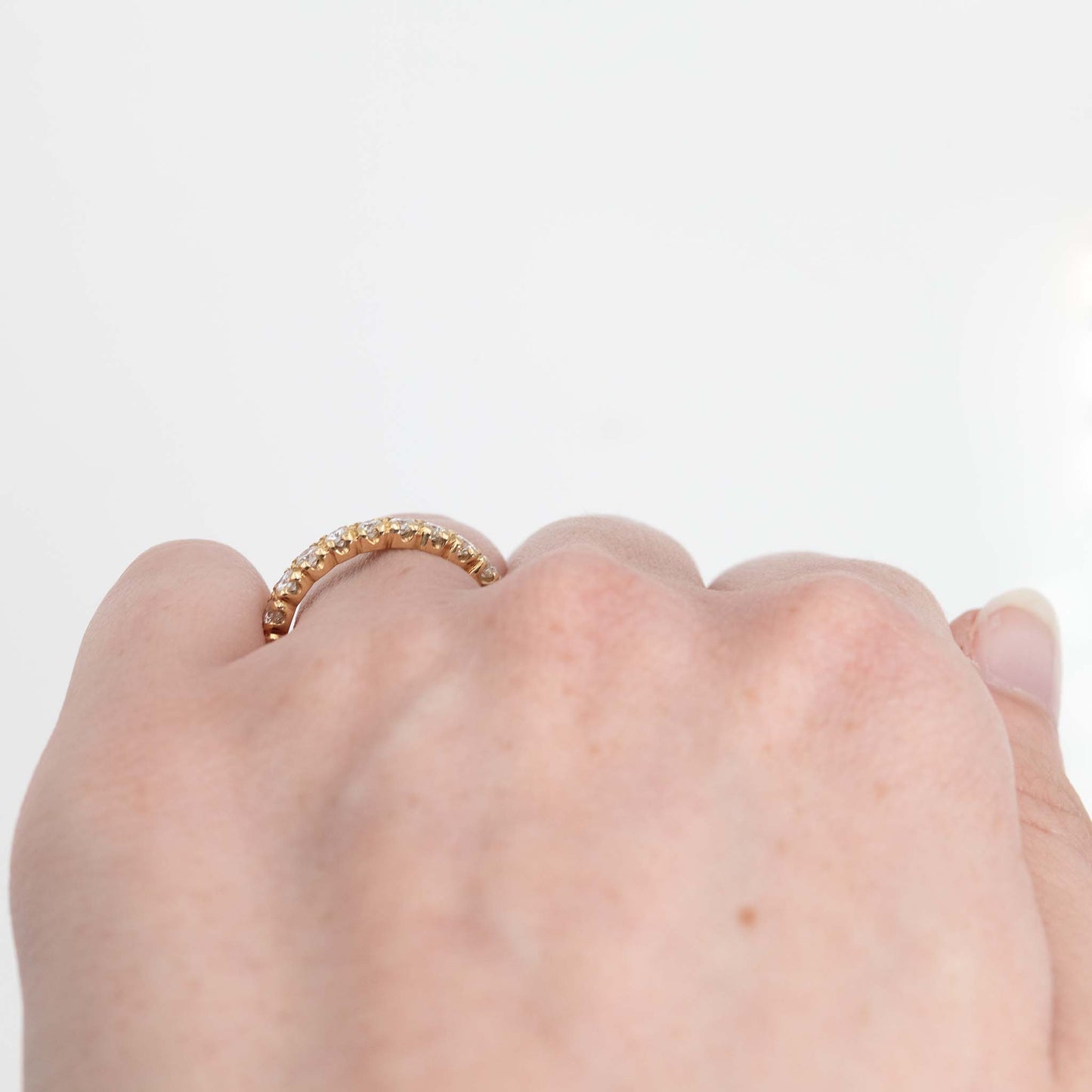 Contemporary 18ct Yellow Gold Diamond Eternity Ring - Friar House