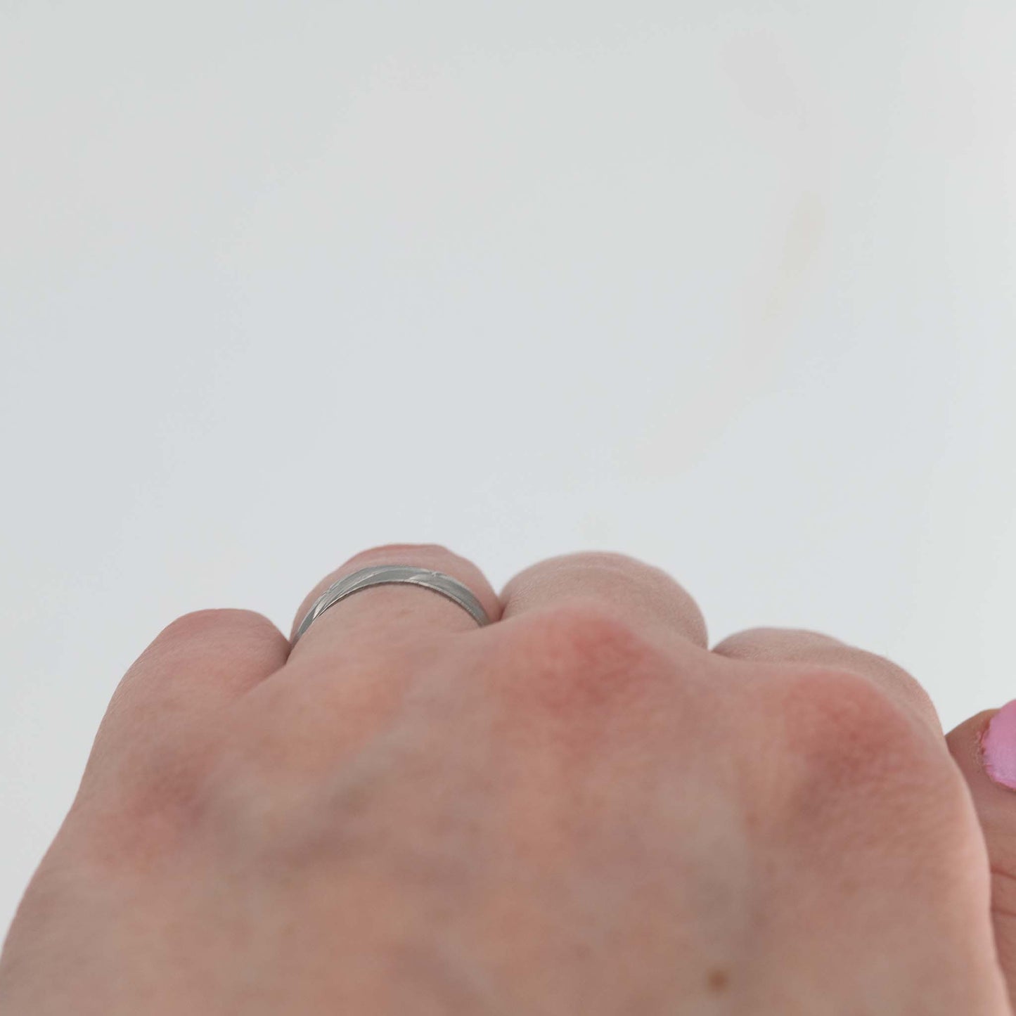 Contemporary Platinum Wedding Band, circa 1970 - Friar House