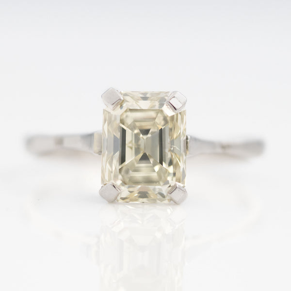 Vintage Platinum 2 carat Diamond Solitaire Engagement Ring - Friar House