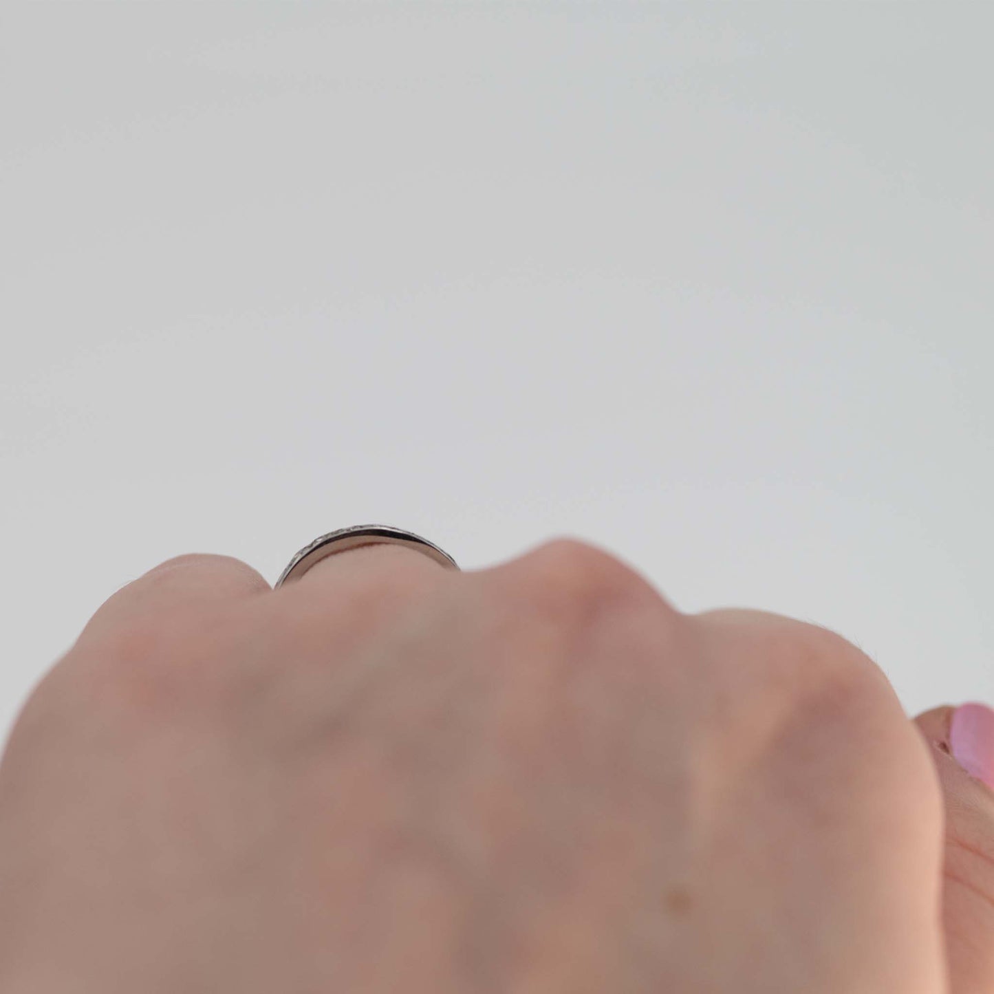 Vintage Platinum Diamond Full Eternity Ring Size L 1/2 - Friar House