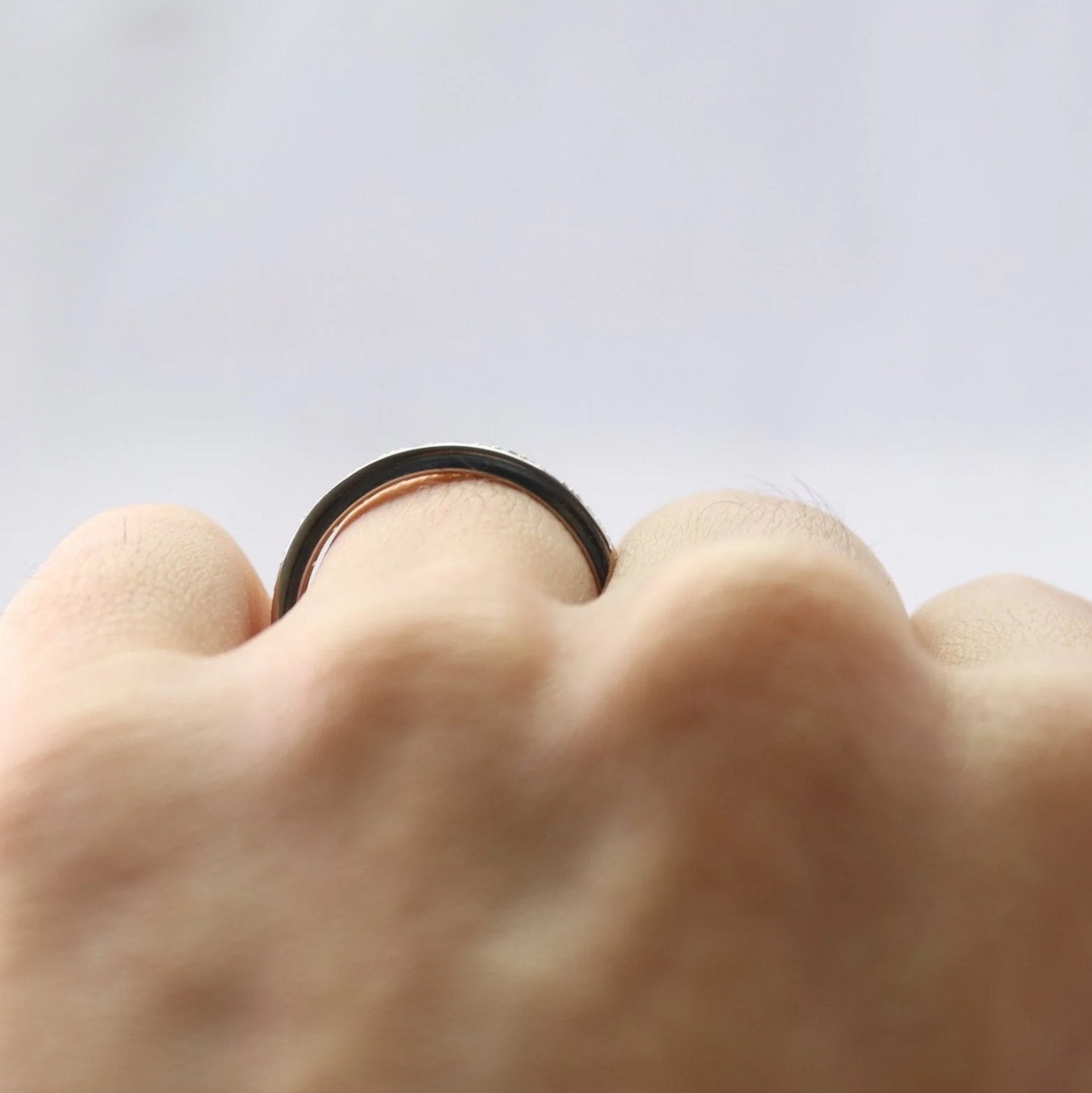 Art Deco Platinum Diamond Eternity Ring Size N - Friar House