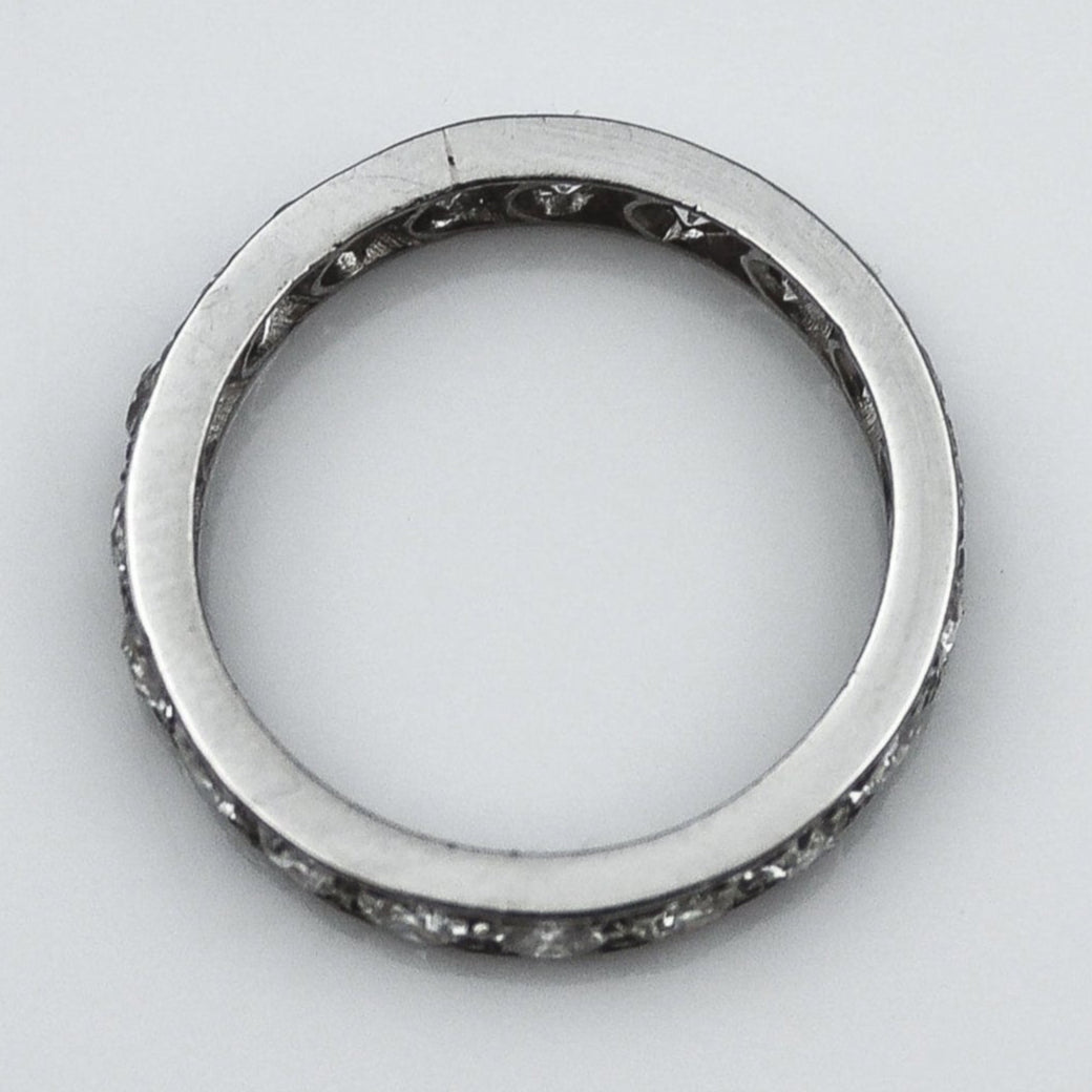 Vintage Platinum 2 Carat Diamond Full Set Eternity Ring Size M1/2 - Friar House