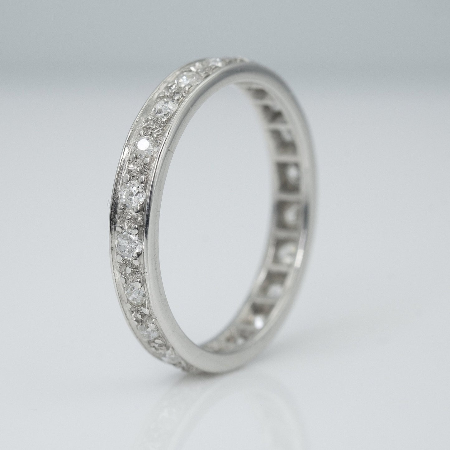 Vintage Platinum Diamond Eternity Ring Size N1/2 - Friar House