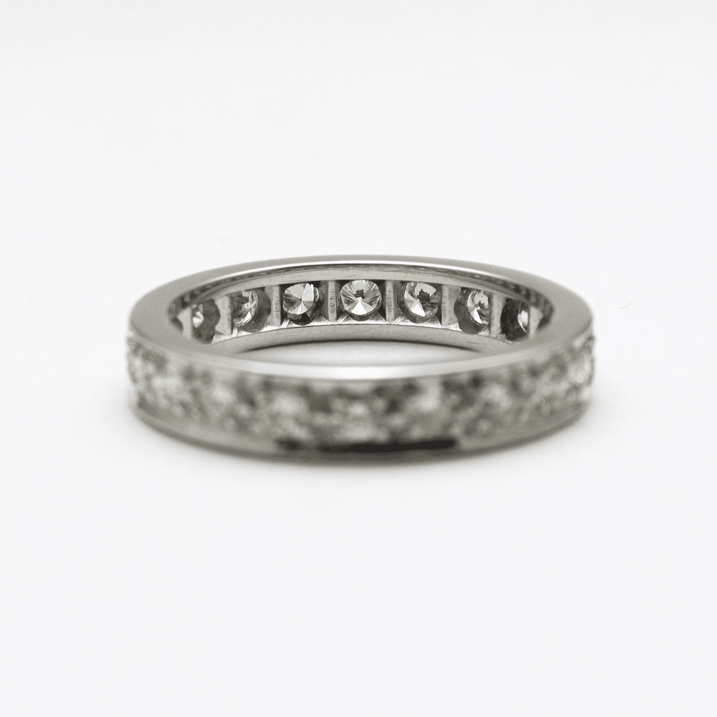 1 Carat Diamond Eternity Ring 18 Carat White Gold - Friar House