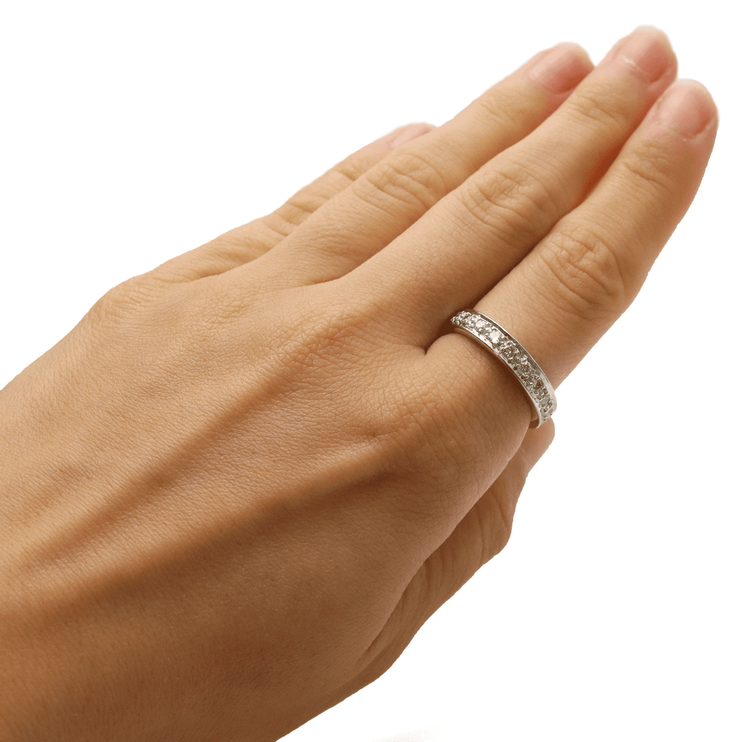 1 Carat Diamond Eternity Ring 18 Carat White Gold - Friar House