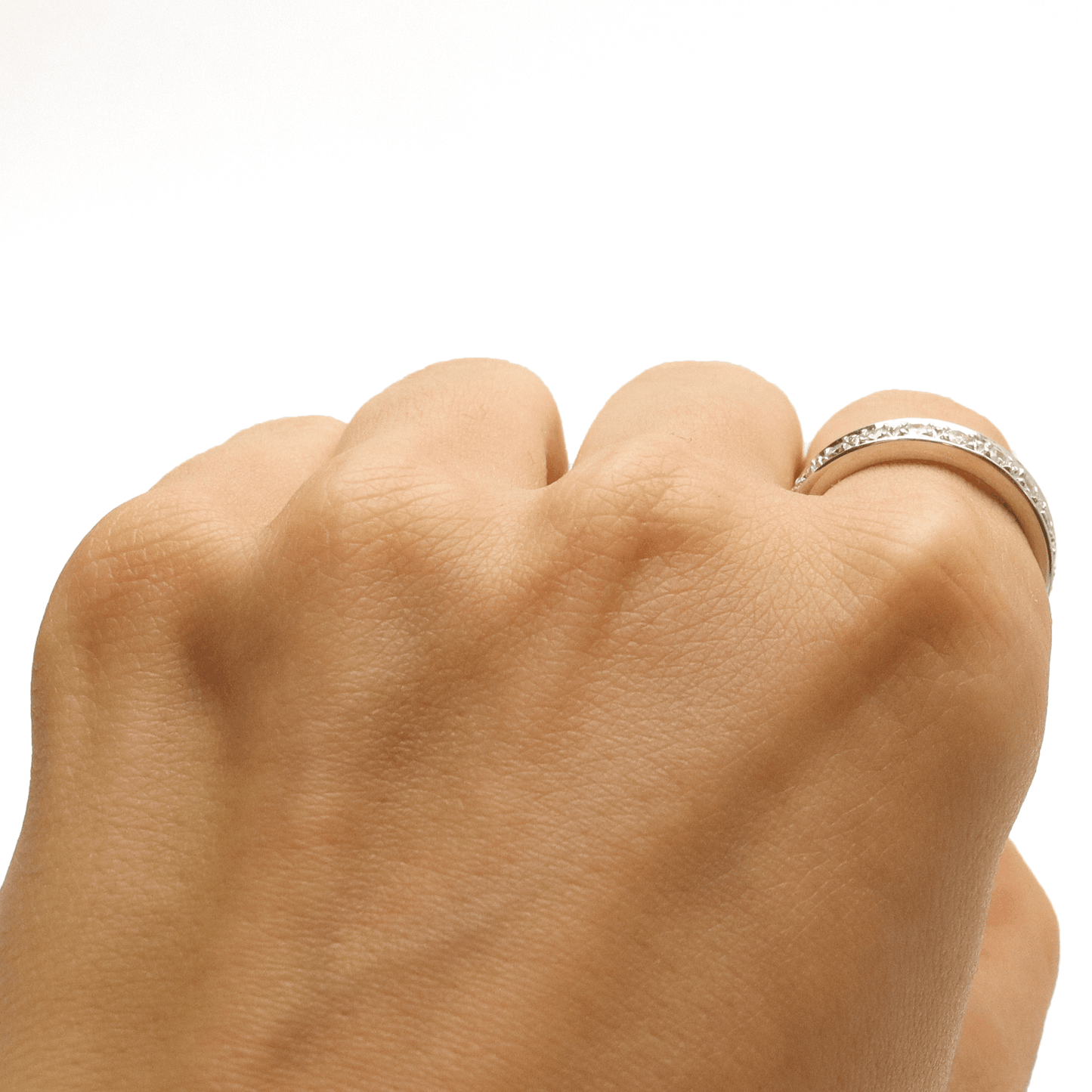 1 Carat Diamond Eternity Ring 18 Carat White Gold - Friar House