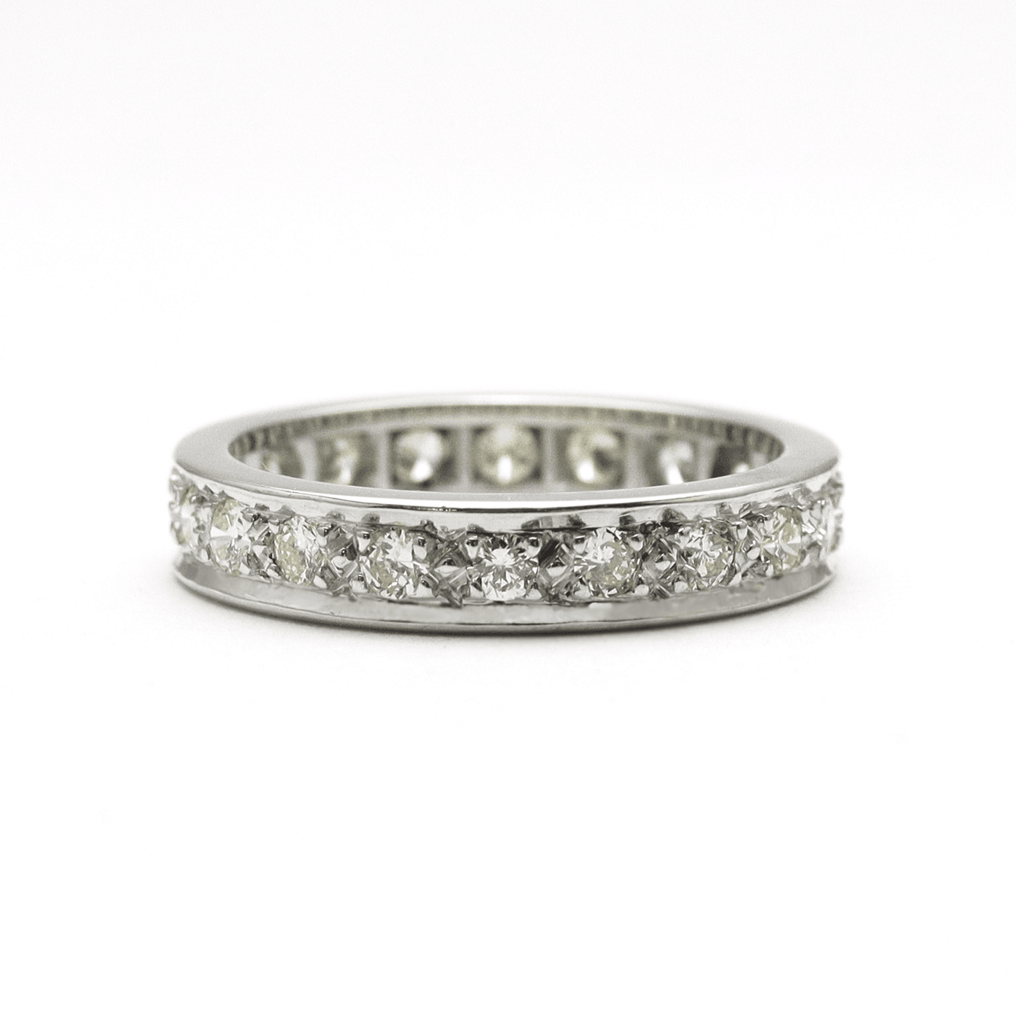 1 Carat Diamond Eternity Ring 18 Carat White Gold - Friar House