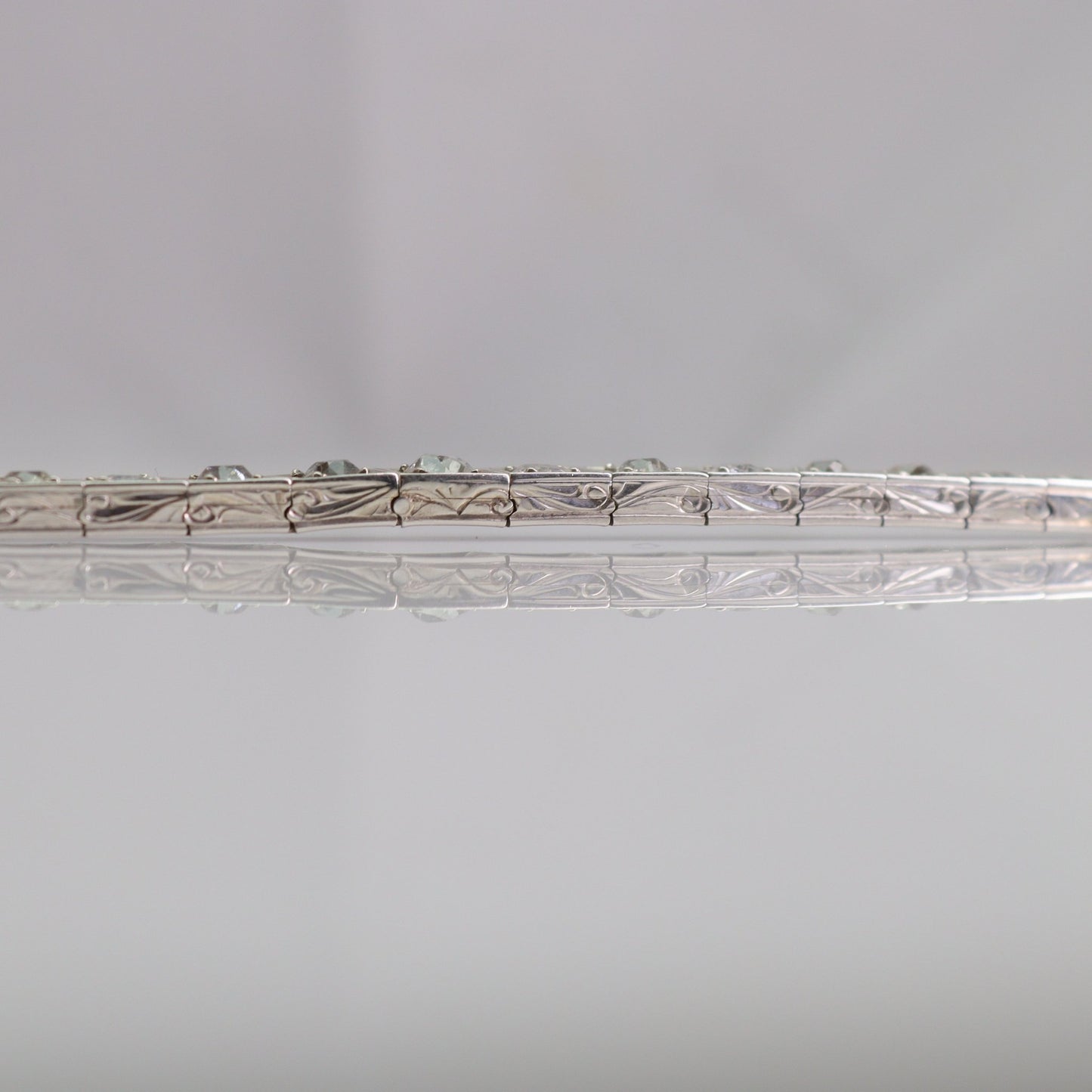 1930’s 18ct white gold Diamond Line bracelet - Friar House