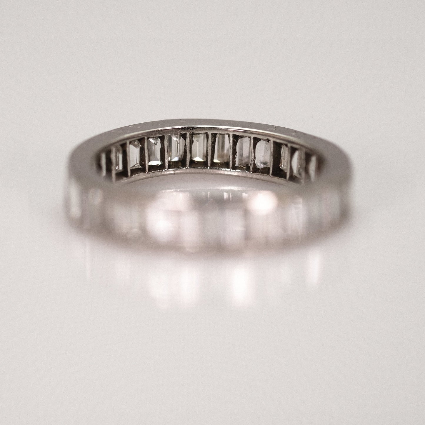 1930's Platinum Baguette Diamond Eternity Ring - Friar House