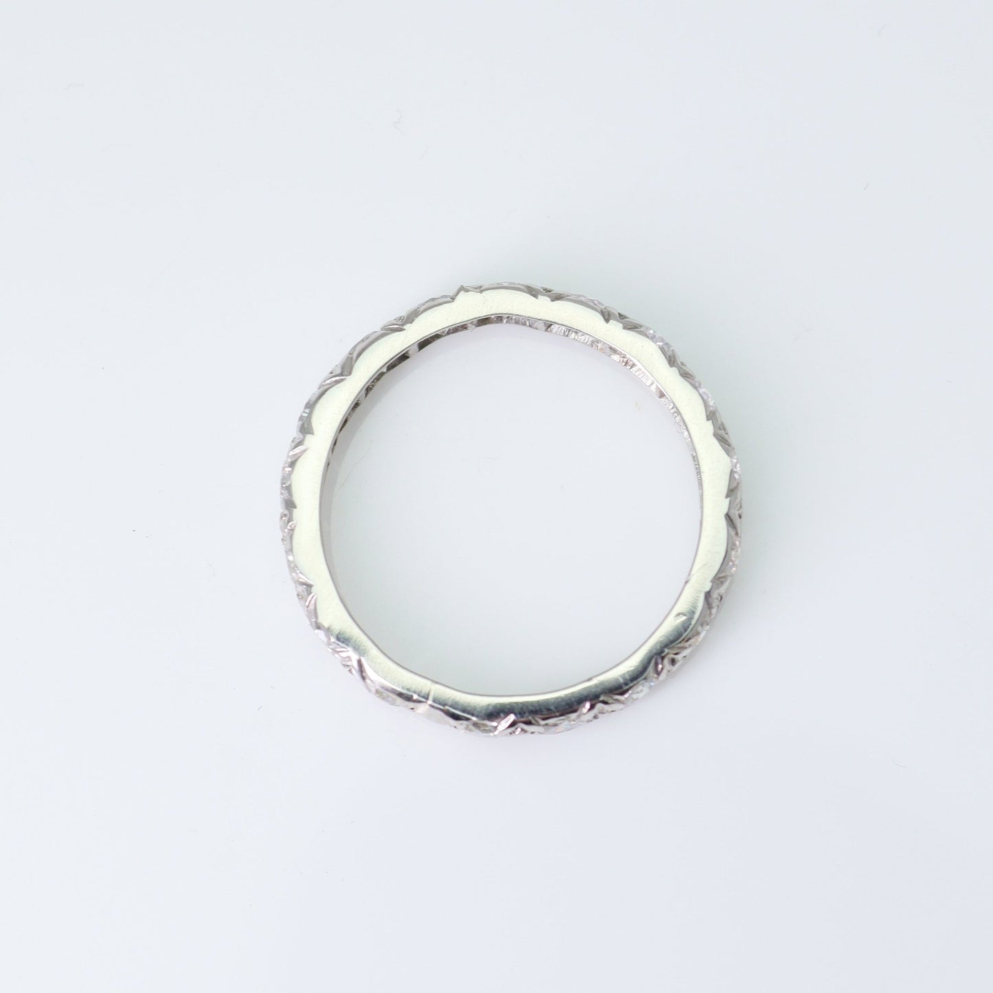 1940's Diamond Eternity Ring Set in Platinum - Friar House