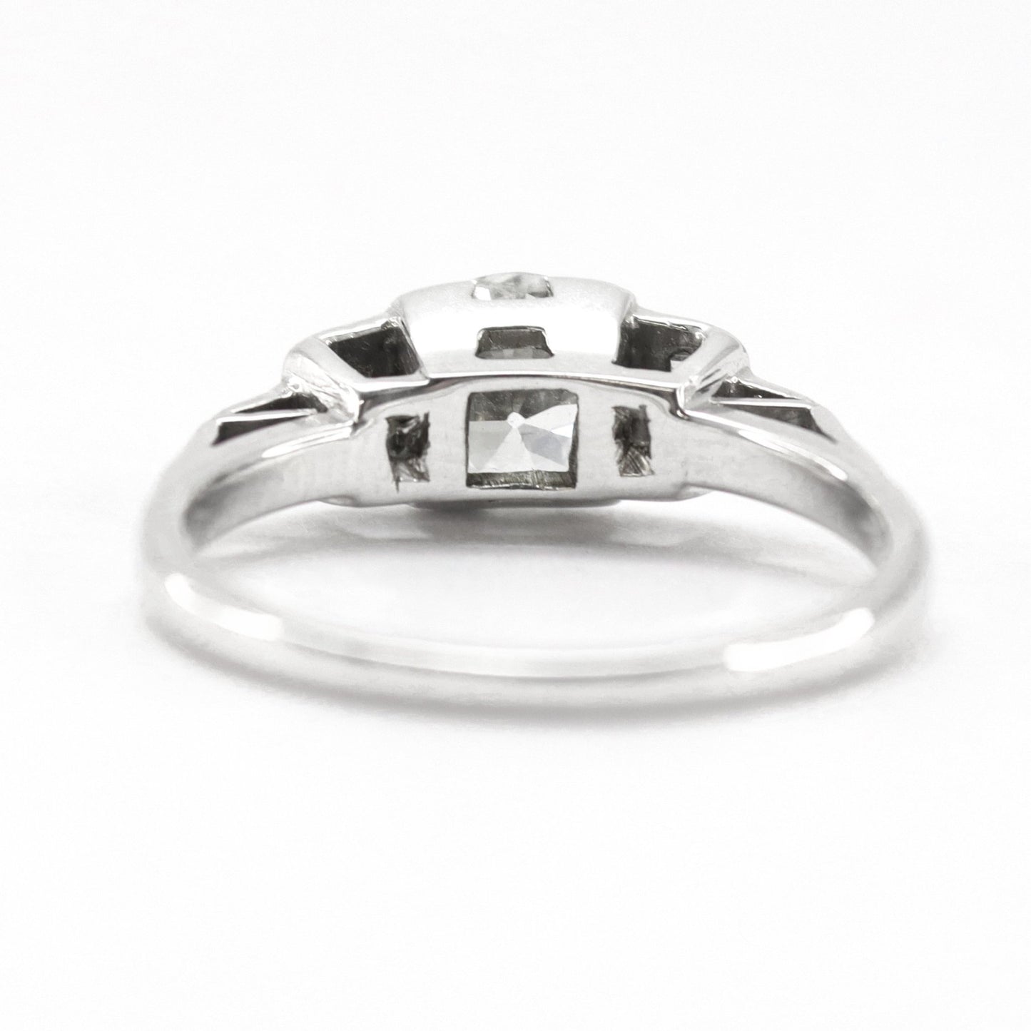 Art Deco 1.10 Carat Diamond white gold Engagement Ring - Friar House