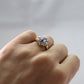 Art Deco 18 carat Gold Sapphire and Diamond Cluster Ring - Friar House