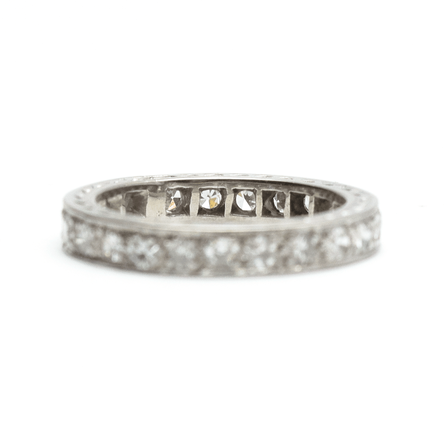 Art Deco 18 carat White Gold Diamond Eternity Ring - Friar House