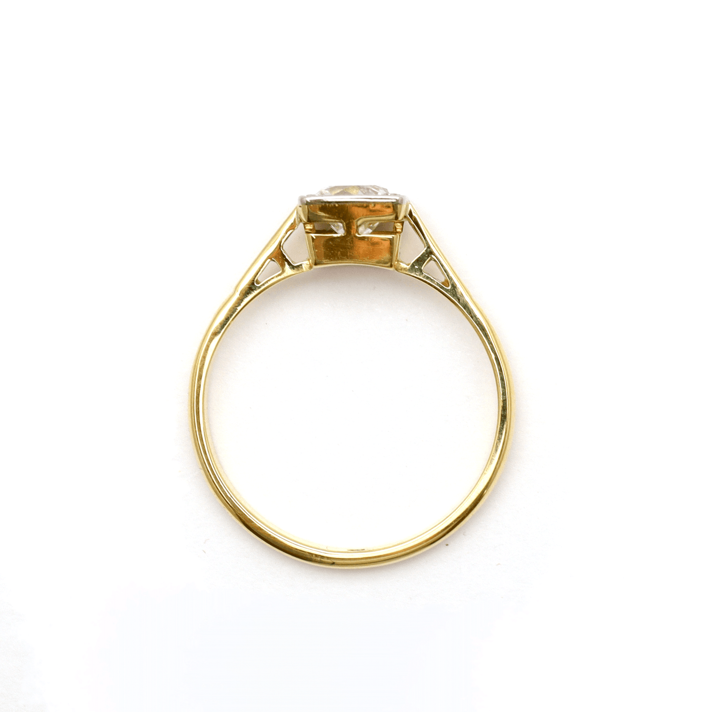 Art Deco Diamond Solitaire Engagement Ring - Friar House