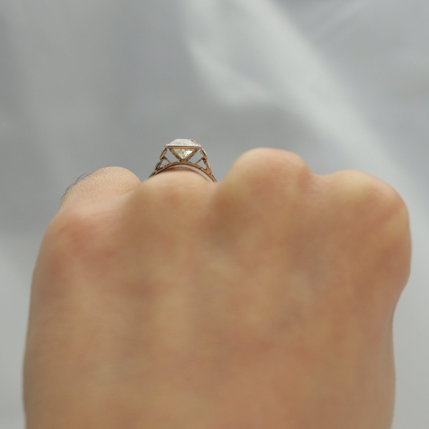 Art Deco Diamond Solitaire Ring - 1.40 carats - Friar House