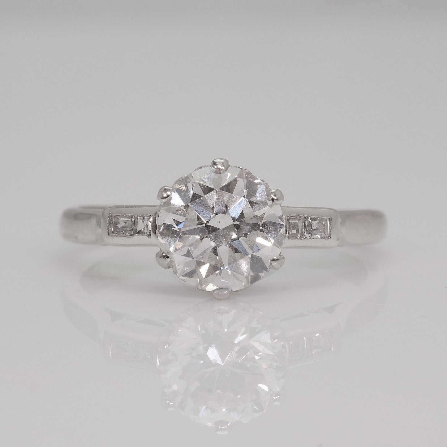 Art Deco Diamond Solitaire Ring - Friar House