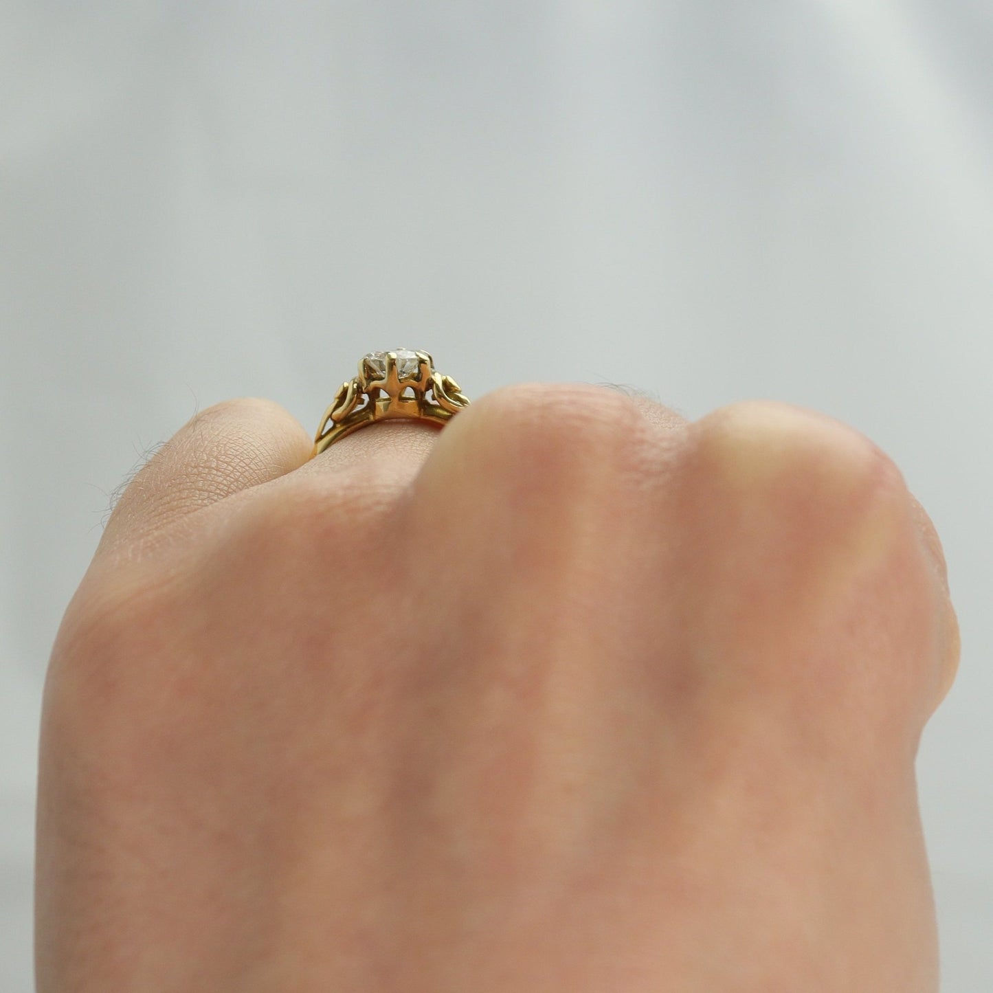 Art Deco Diamond Solitaire Ring - Friar House