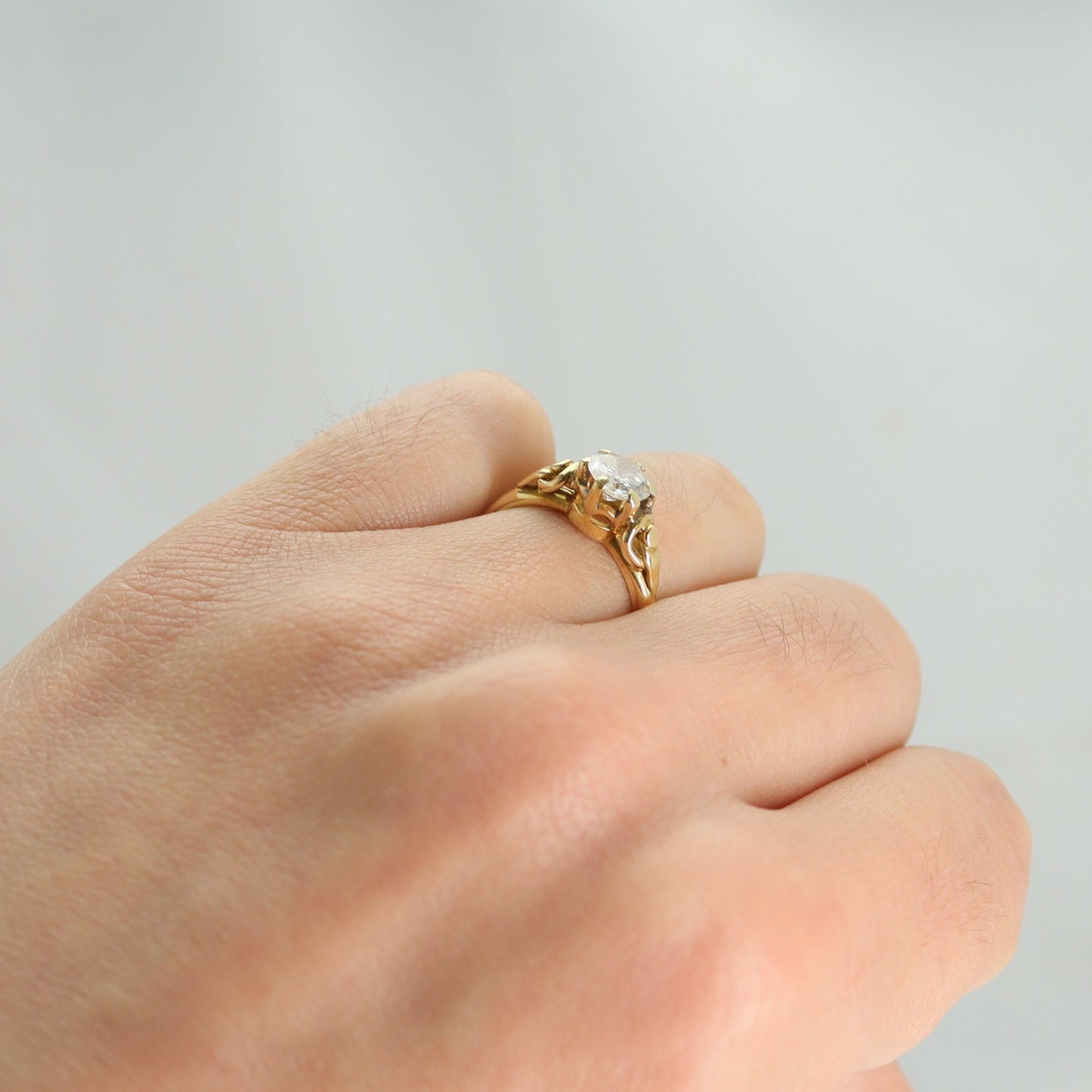 Art Deco Diamond Solitaire Ring - Friar House