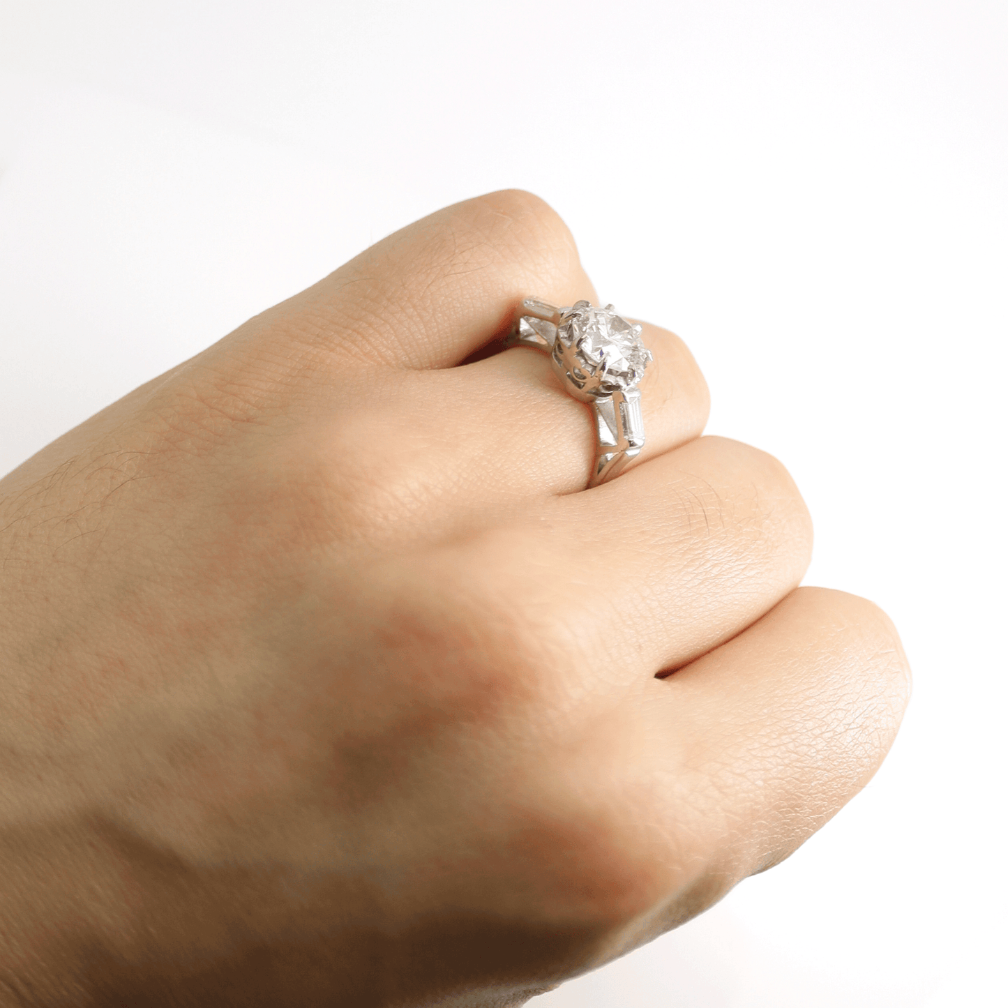 Art Deco Diamond Solitaire Ring - Friar House