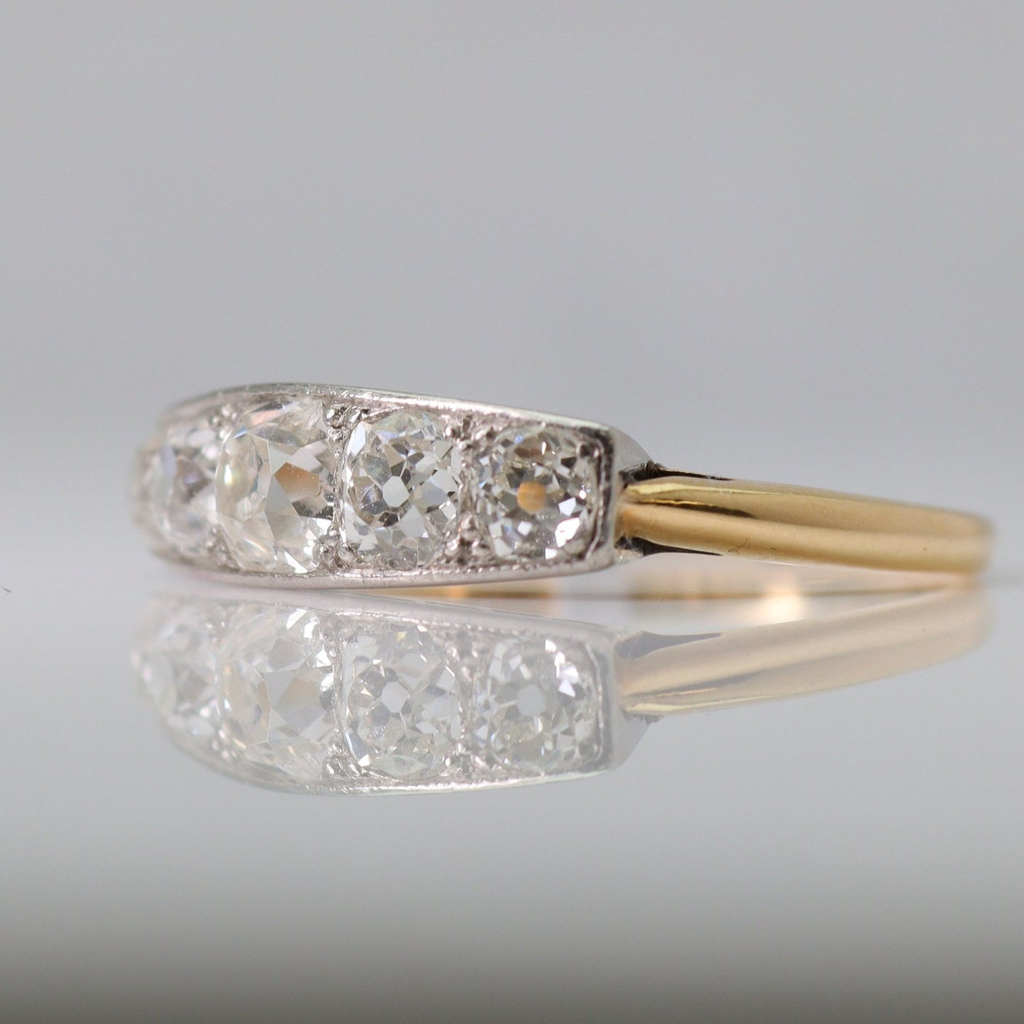 Art Deco Five Stone Diamond Ring - Friar House