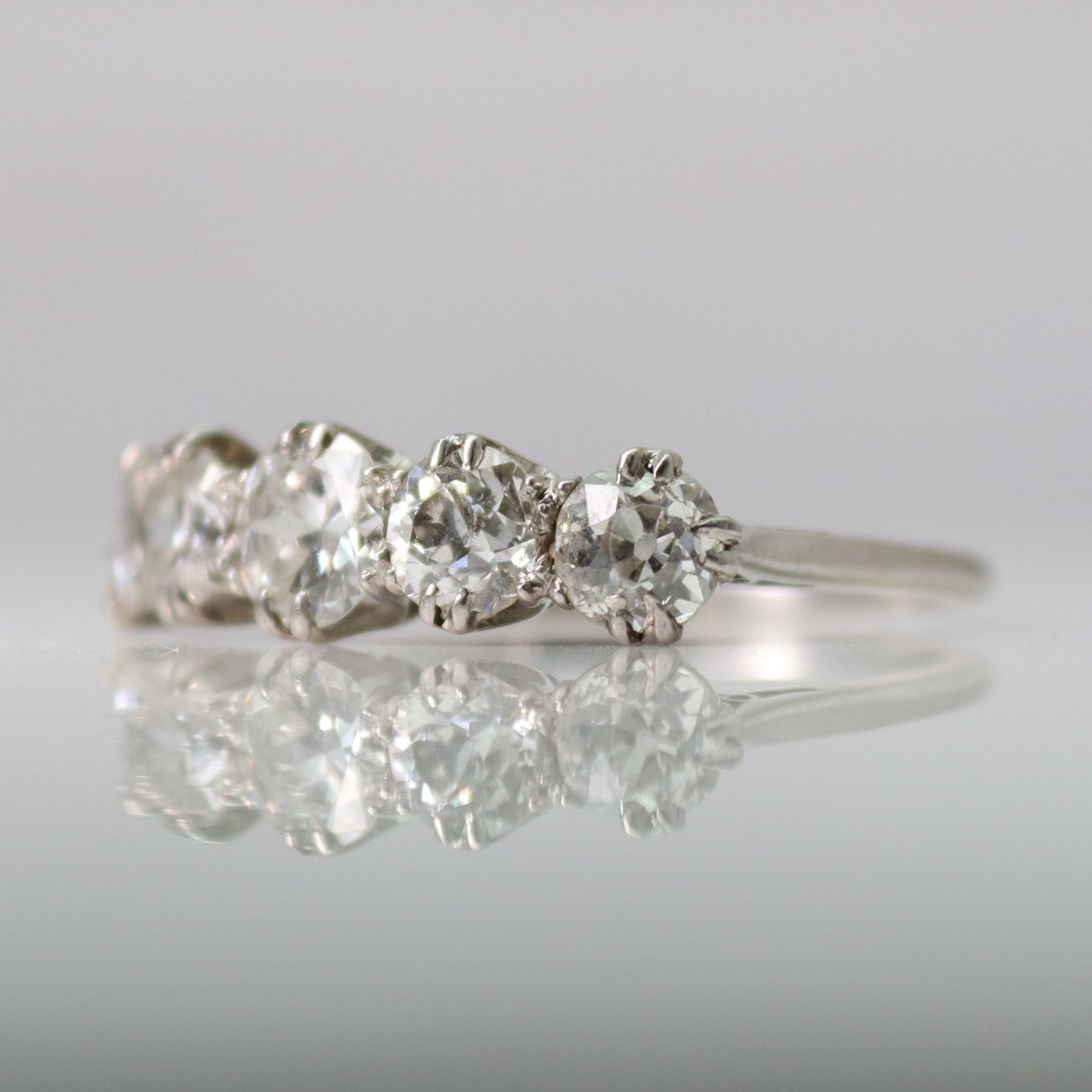 Art Deco Five Stone Diamond Ring - Friar House