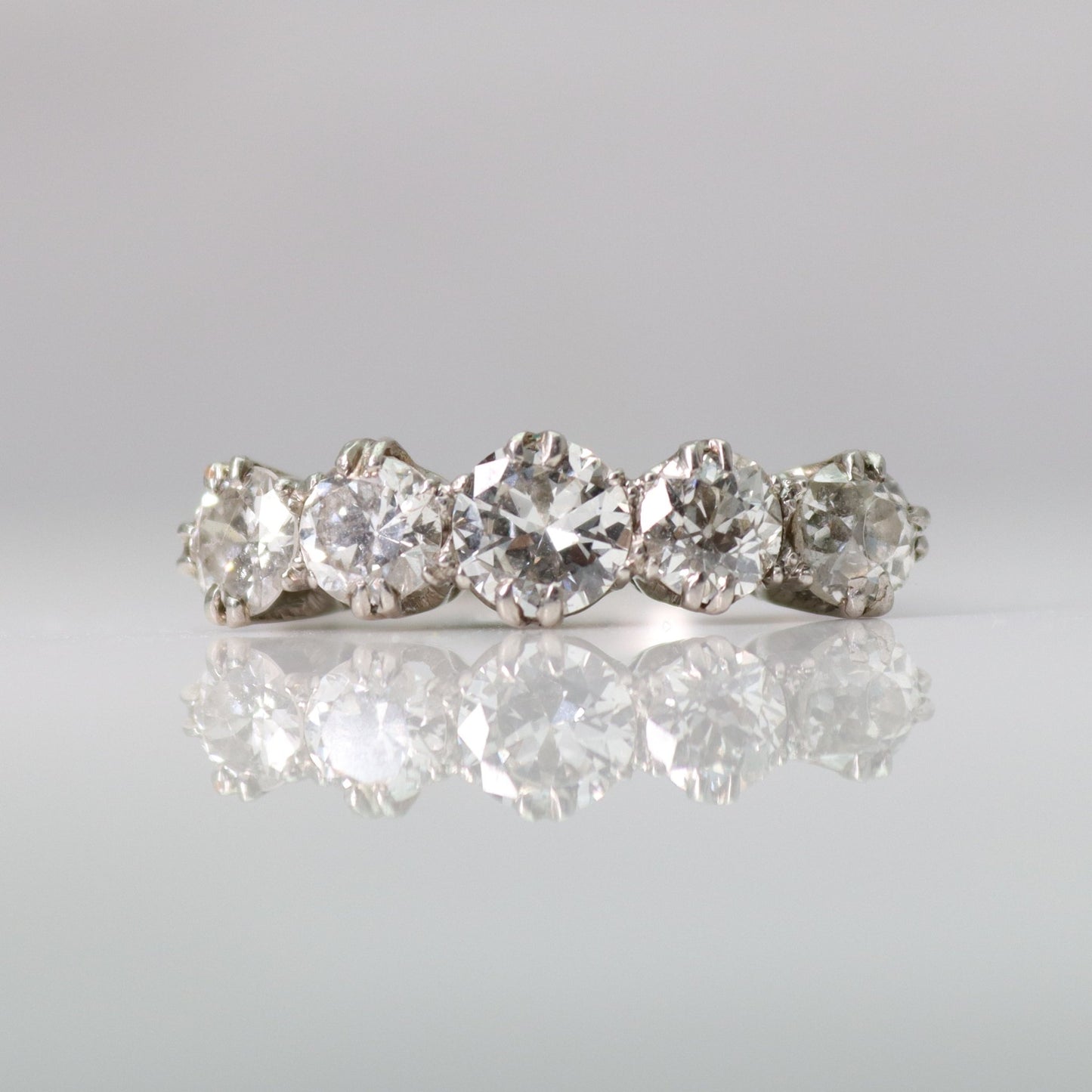 Art Deco Five Stone Diamond Ring - Friar House