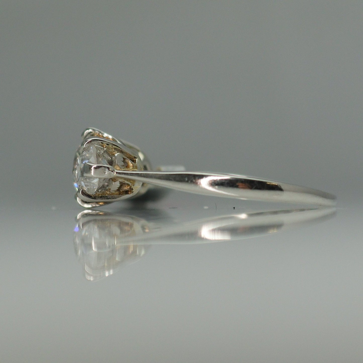 Art Deco Platinum Diamond Three Stone Ring - Friar House