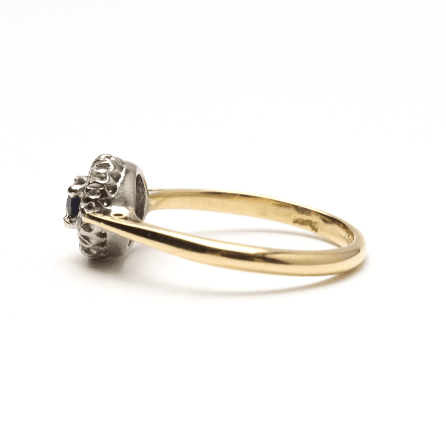 Art Deco Sapphire and Diamond Cluster Ring - Friar House