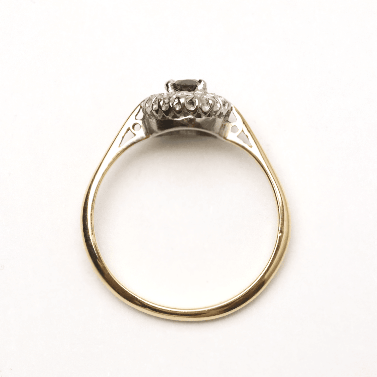Art Deco Sapphire and Diamond Cluster Ring - Friar House