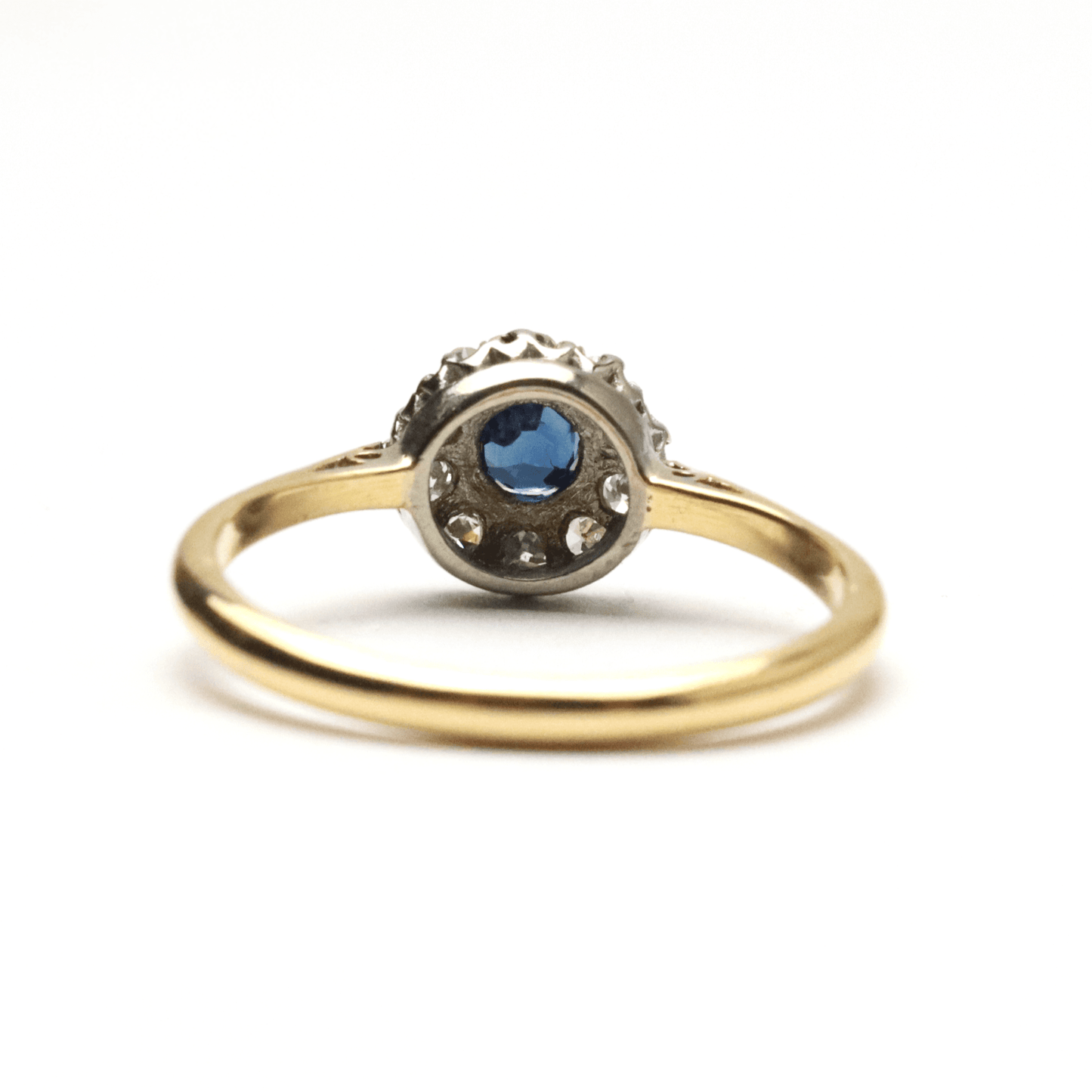 Art Deco Sapphire and Diamond Cluster Ring - Friar House