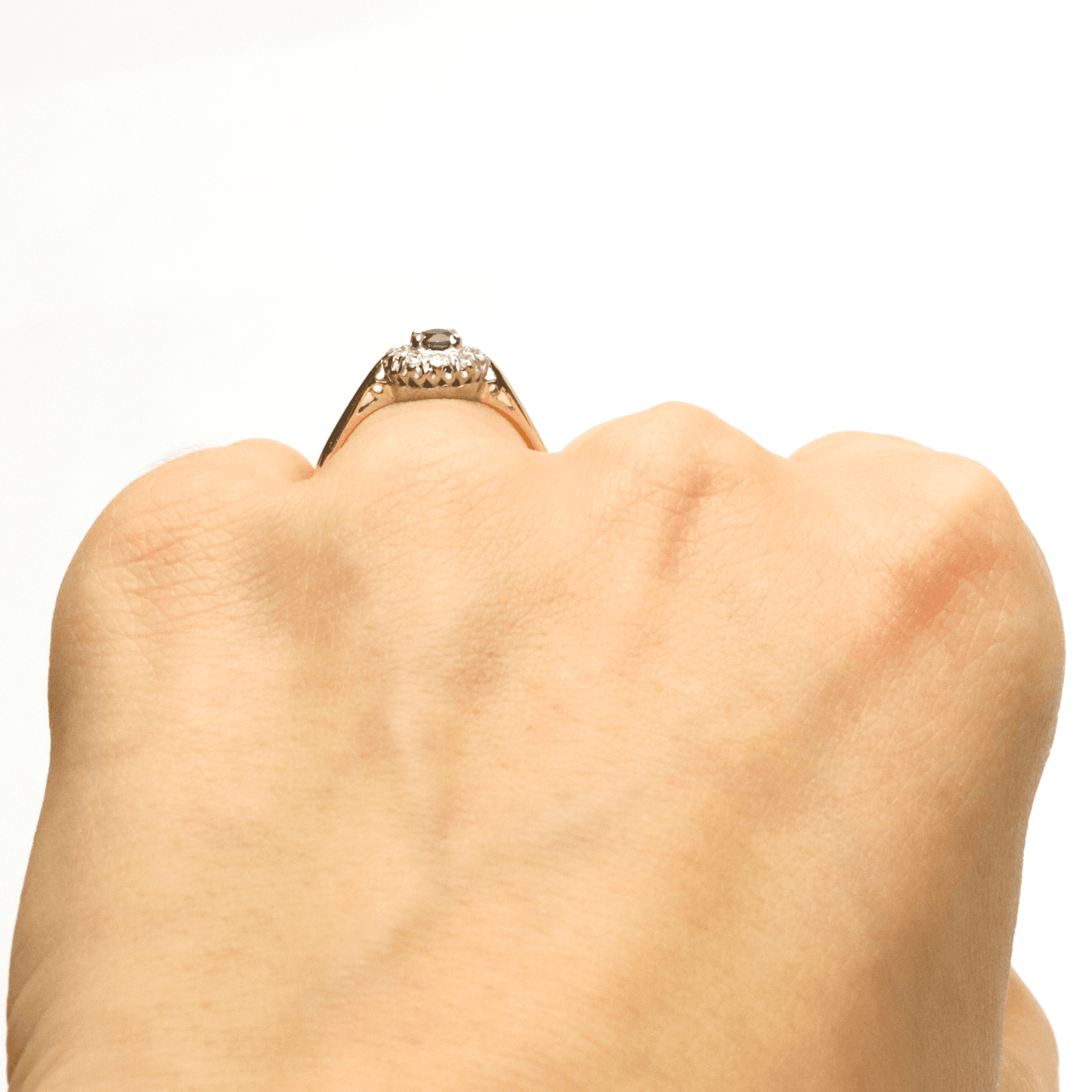 Art Deco Sapphire and Diamond Cluster Ring - Friar House