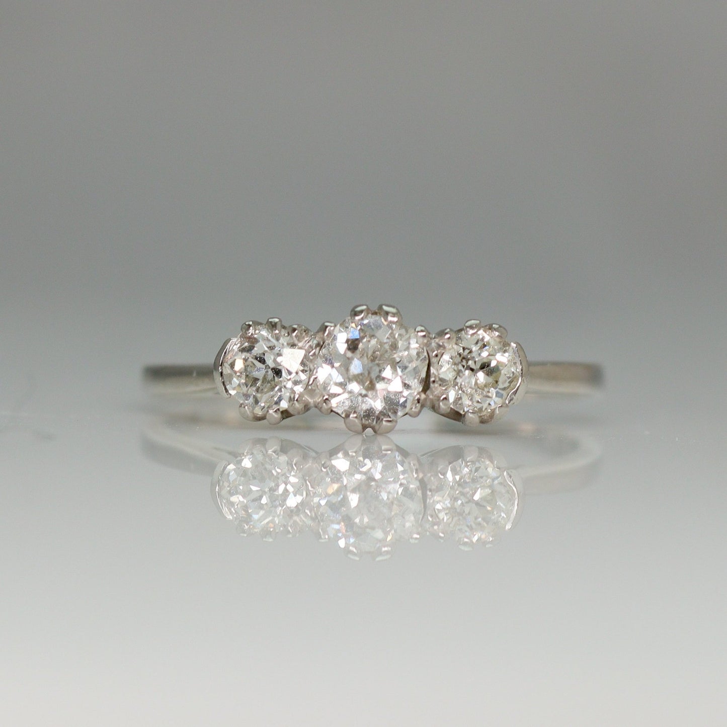 Art Deco Three Stone Diamond Ring - Friar House