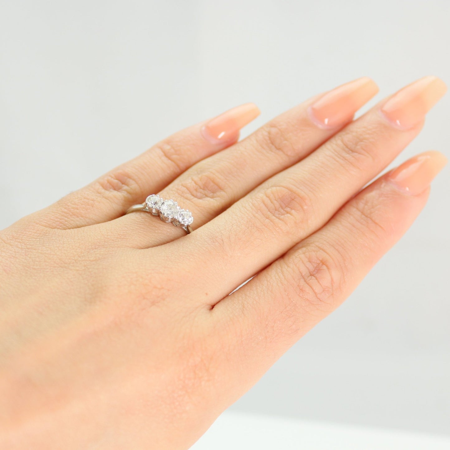Art Deco Three Stone Diamond Ring - Friar House