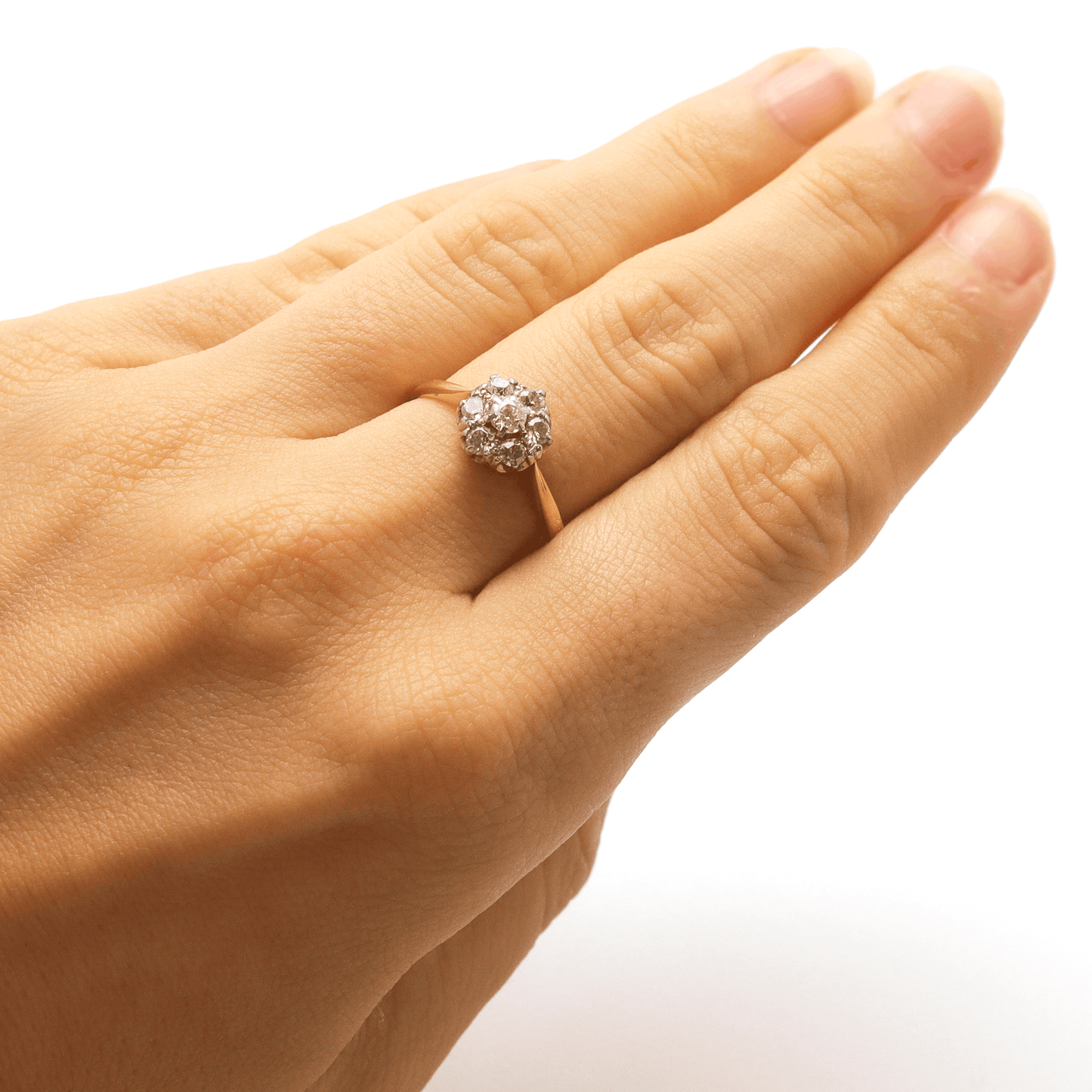 Diamond Daisy Cluster Ring - Friar House