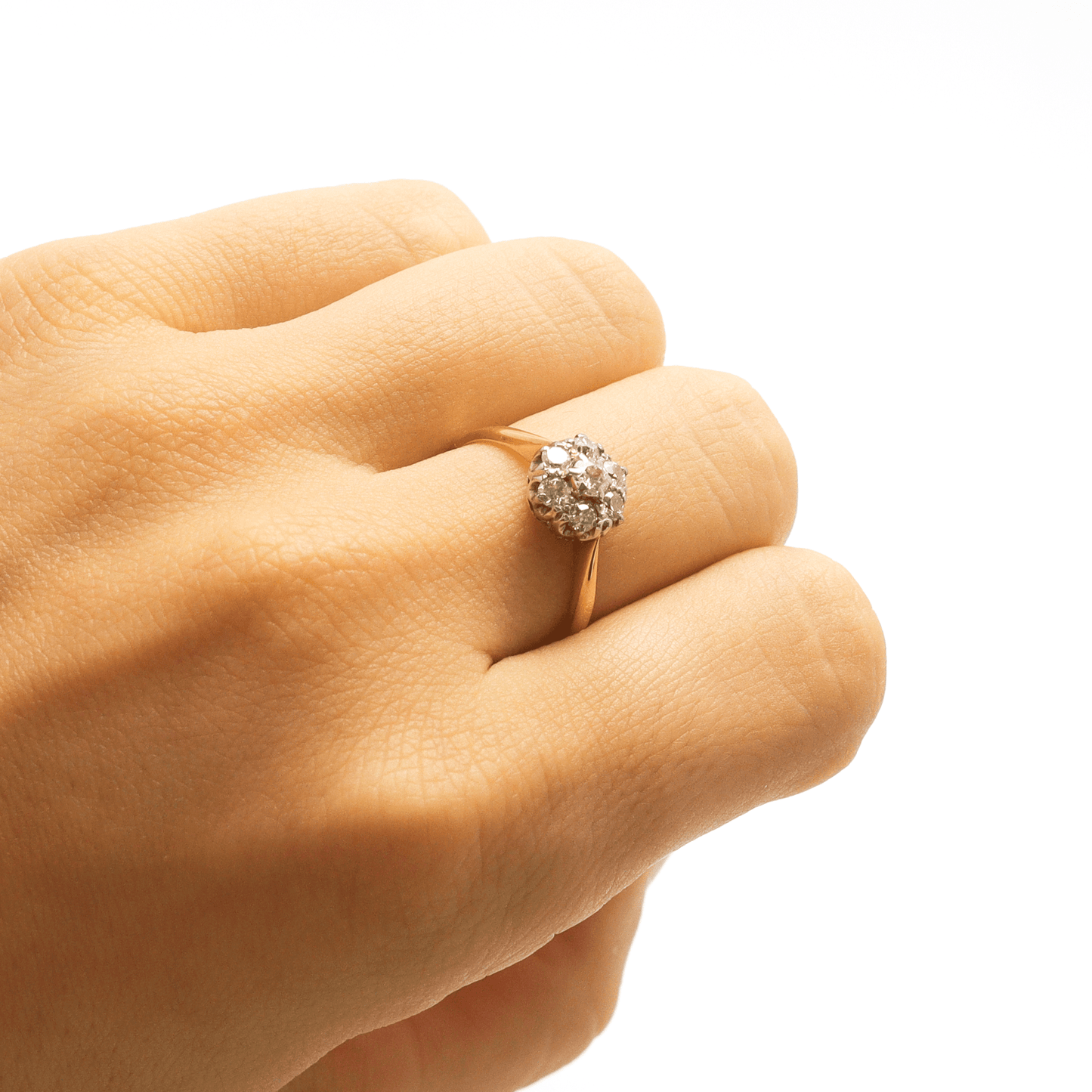 Diamond Daisy Cluster Ring - Friar House