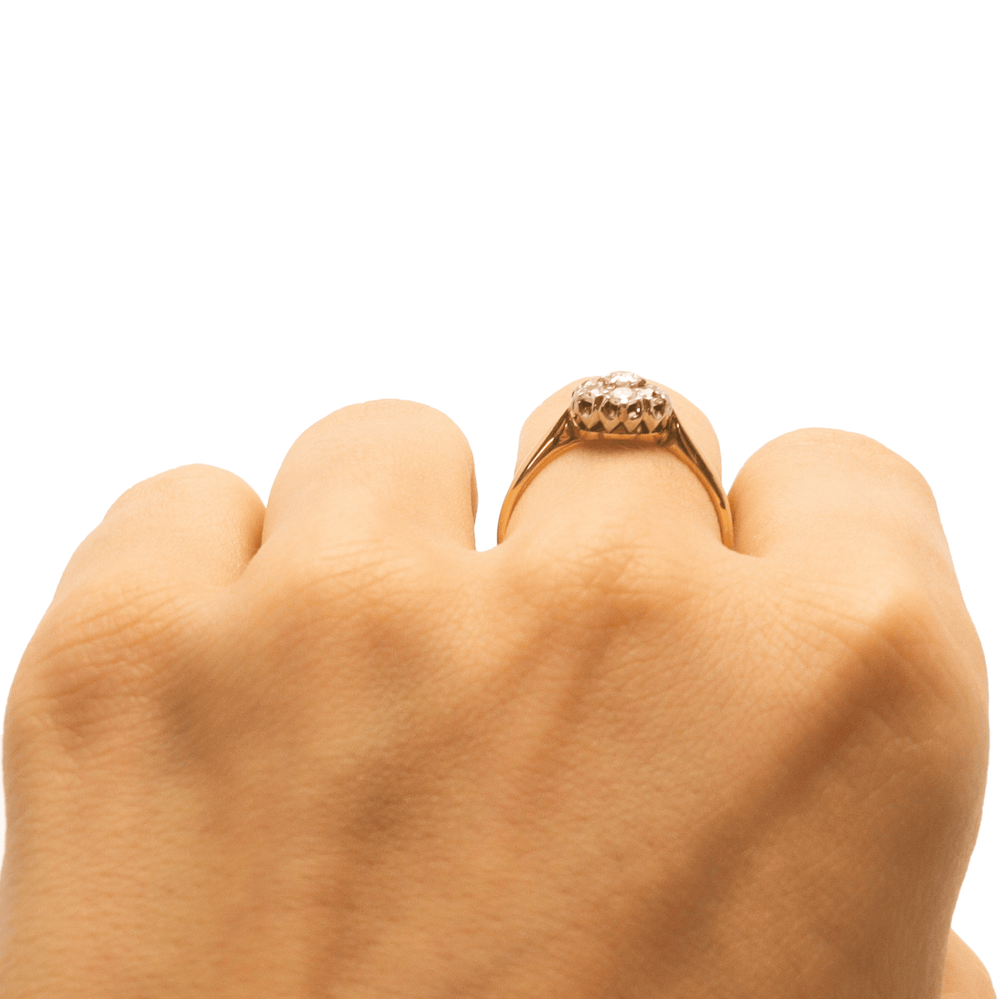 Diamond Daisy Cluster Ring - Friar House