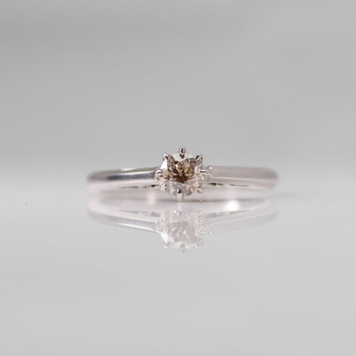 Platinum Diamond Solitaire Ring - Friar House