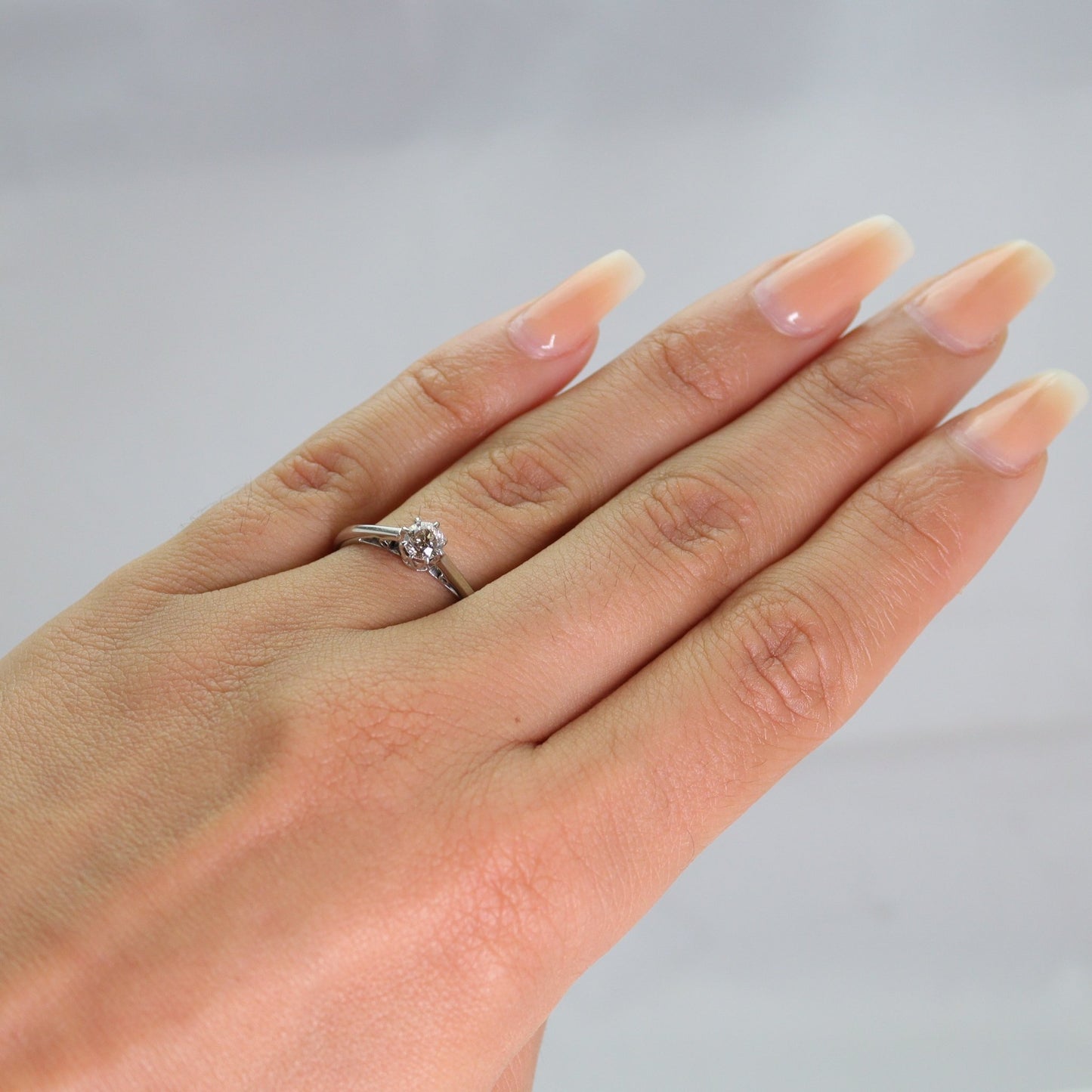 Platinum Diamond Solitaire Ring - Friar House