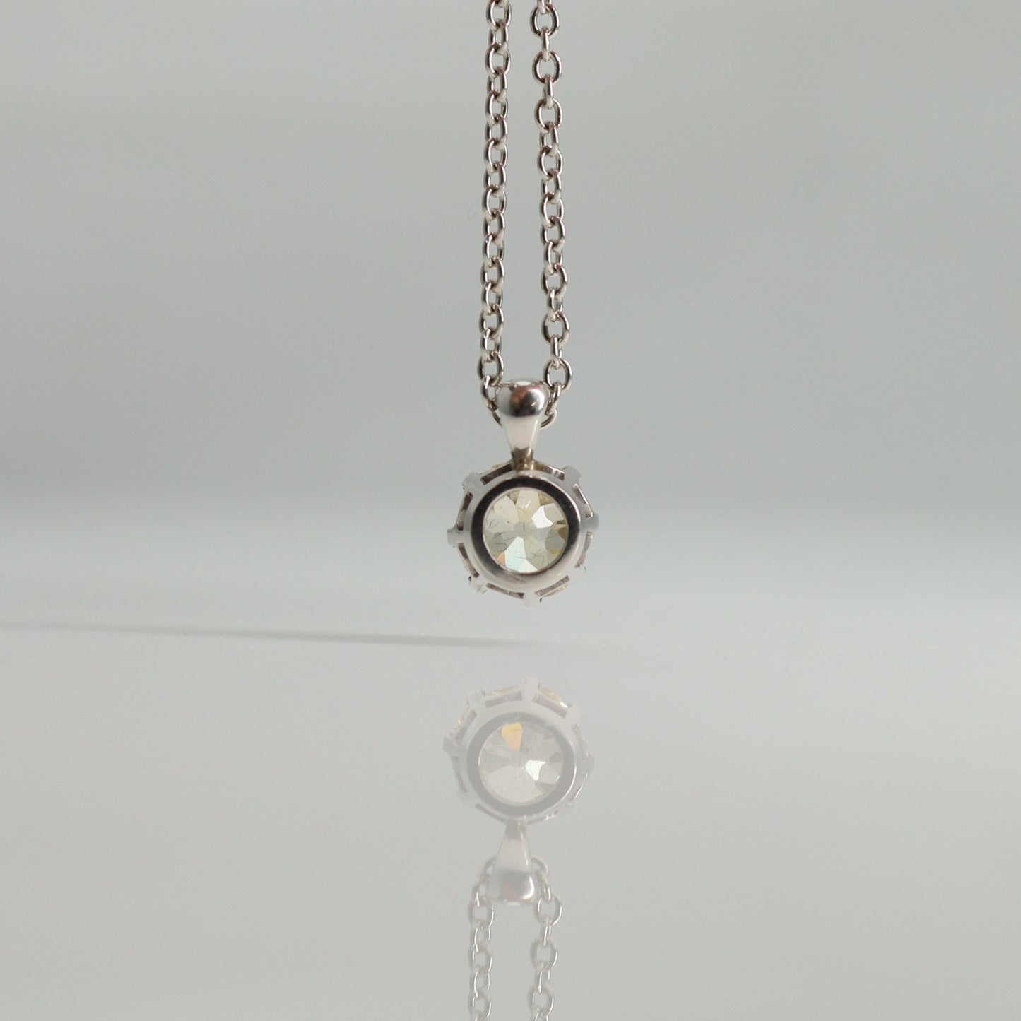 Platinum Fancy Light Yellow Diamond Drop Pendant - Friar House