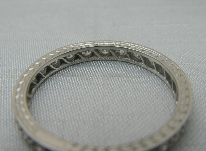 Platinum Full Set Old Cut Diamond Eternity Ring - Friar House