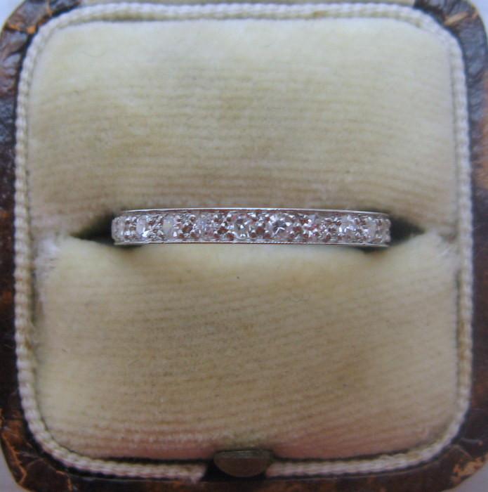 Platinum Full Set Old Cut Diamond Eternity Ring - Friar House