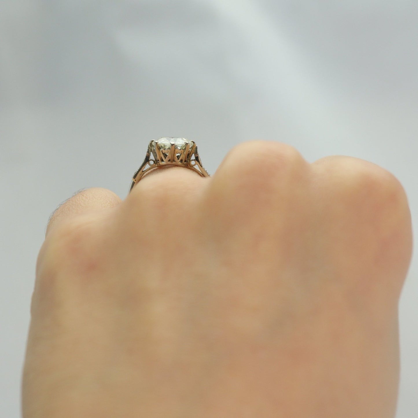 Platinum Set Diamond Solitaire Ring 2 Carats - Friar House