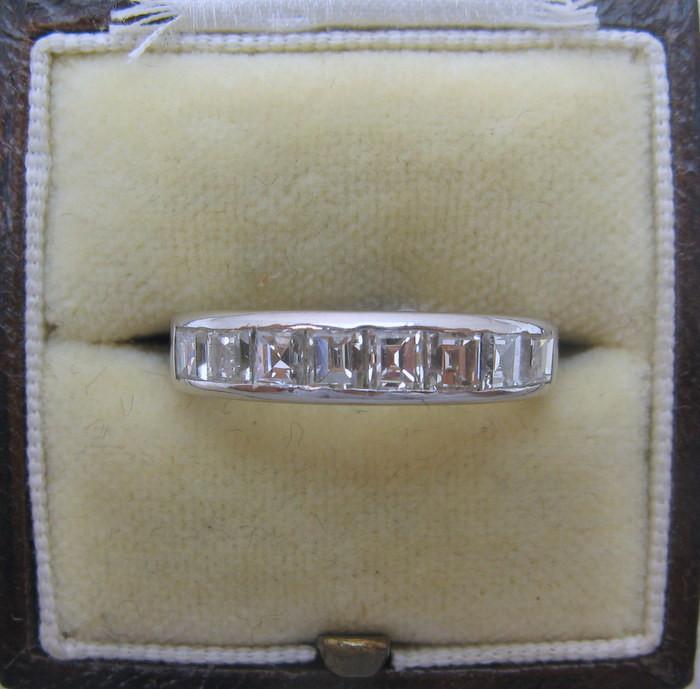 White Gold Diamond Half Eternity Ring - Friar House