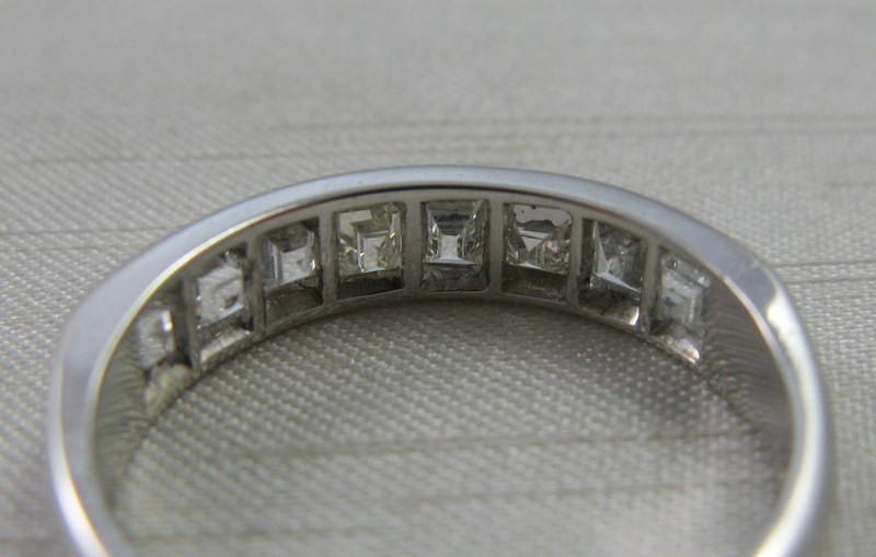 White Gold Diamond Half Eternity Ring - Friar House