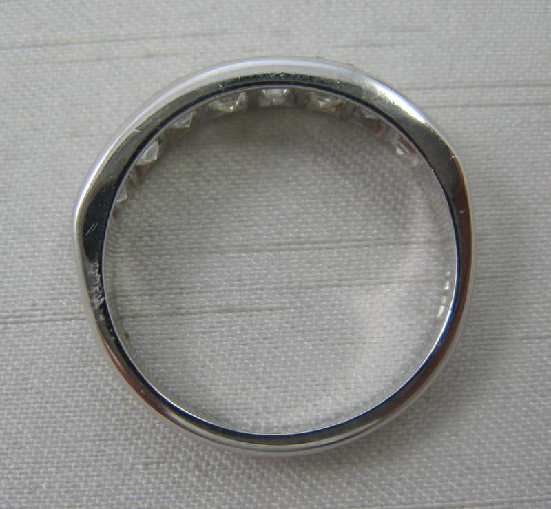 White Gold Diamond Half Eternity Ring - Friar House
