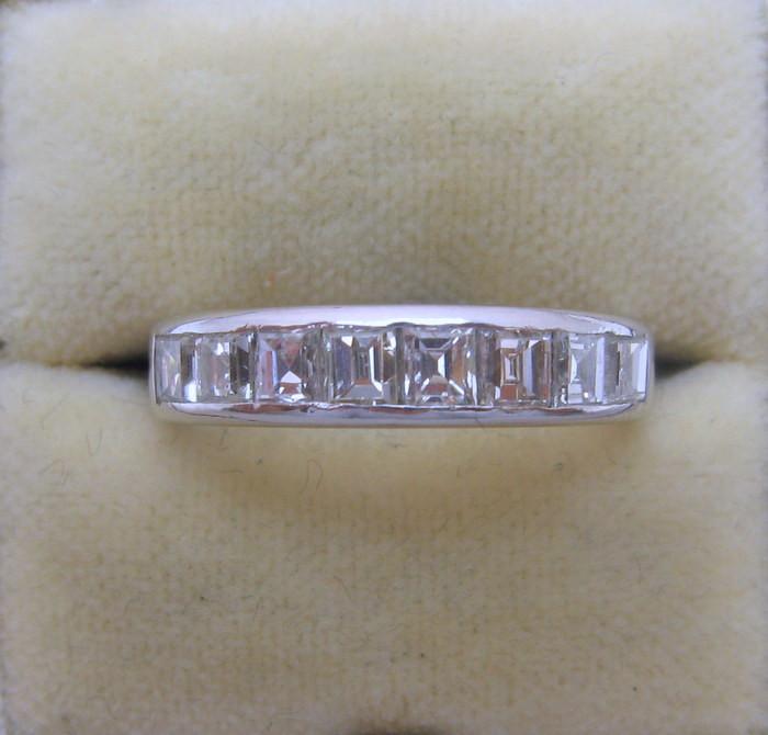 White Gold Diamond Half Eternity Ring - Friar House