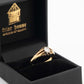 Edwardian 18ct Yellow Gold Diamond Belcher Ring