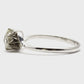 Art Deco 18ct White Gold Diamond Two Stone Twist Ring - Friar House
